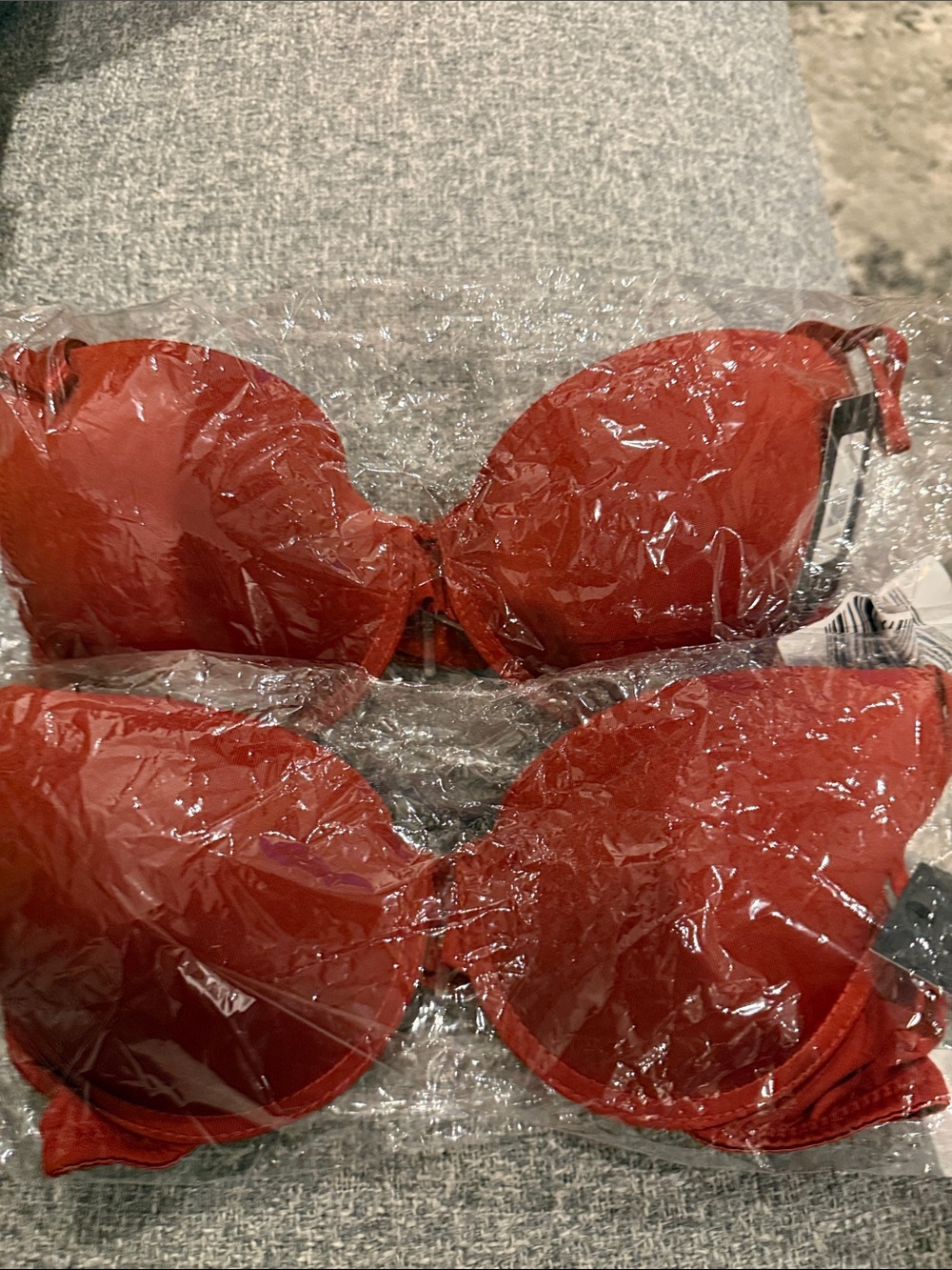 NWT Fredericks of Hollywood Lot of 2 Diana Push Up Bra in rust Size 36B